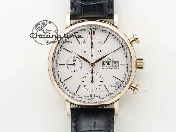 MIROTIME 0315 Mark XVIII IW327006 Titanium M+F 1:1 Best Edition Black Dial on Brown Leather Strap A Efficient 7052